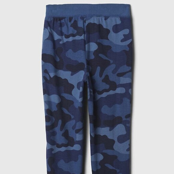 NWT GAP Pull-On Joggers Pants 100% Organic Cotton Blue Camo Toddler Boys 6T - Picture 4 of 5